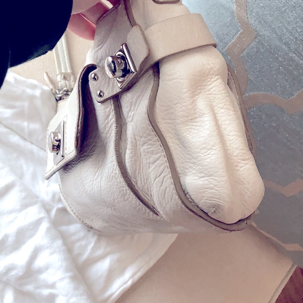 GUC!Banana Republic Pebbled Leather handbag. Great used condition! W/dust bag! - Picture 6 of 16